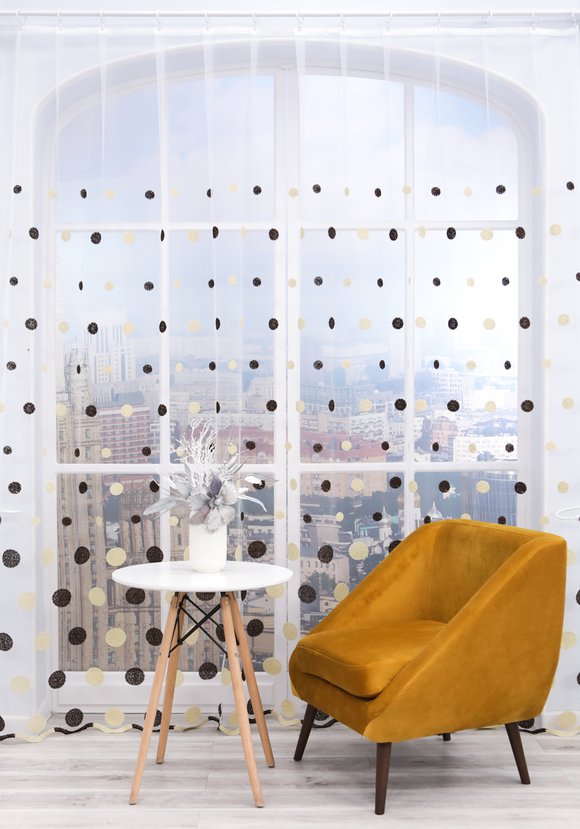 Тюль интерьерный Жемчужный дождь шир.  580, рис. 9