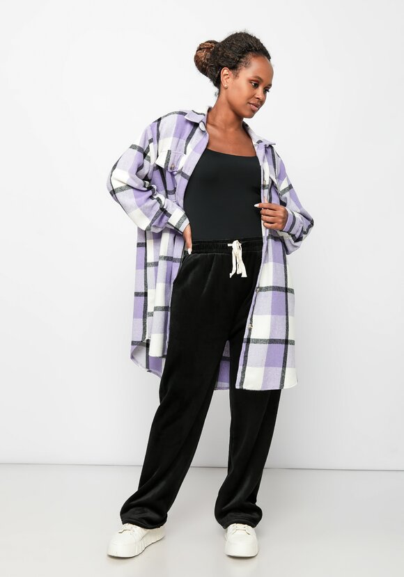 Брюки велюровые на меху шир.  580, рис. 7