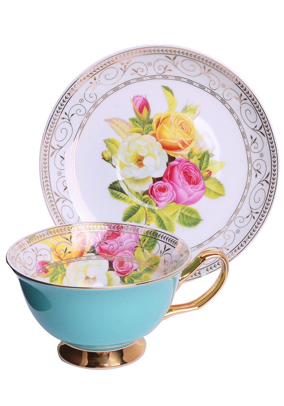 Фарфоровый чайный сервиз, на 6 персон шир.  580, рис. 3