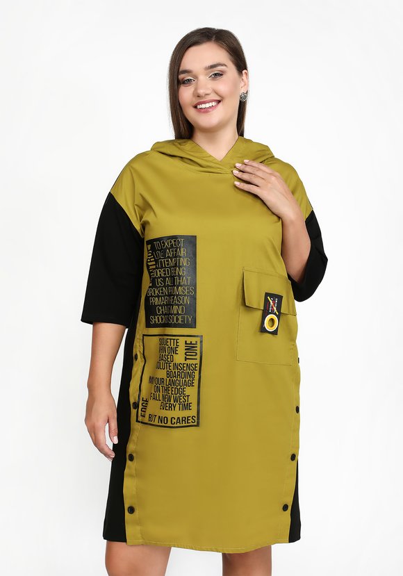 Платье Модное сочетание шир.  580, рис. 6