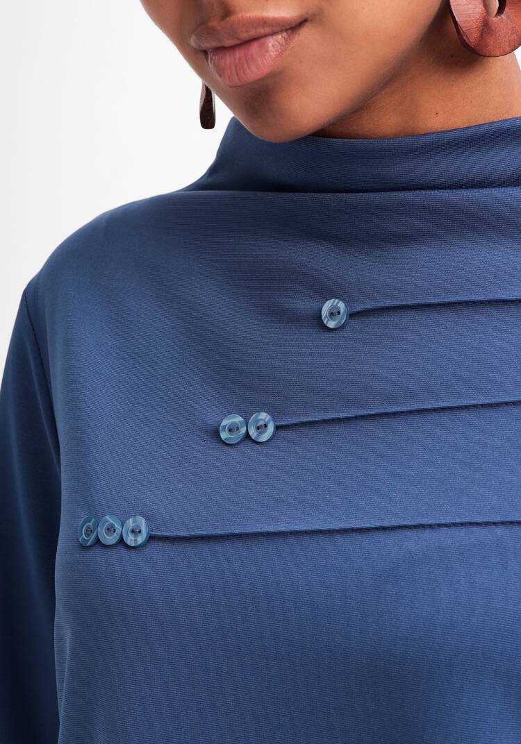 Туника свободного кроя с декором на груди шир.  750, рис. 5