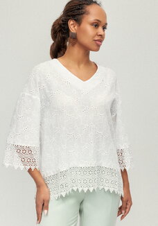 Блуза с кружевом Джулия