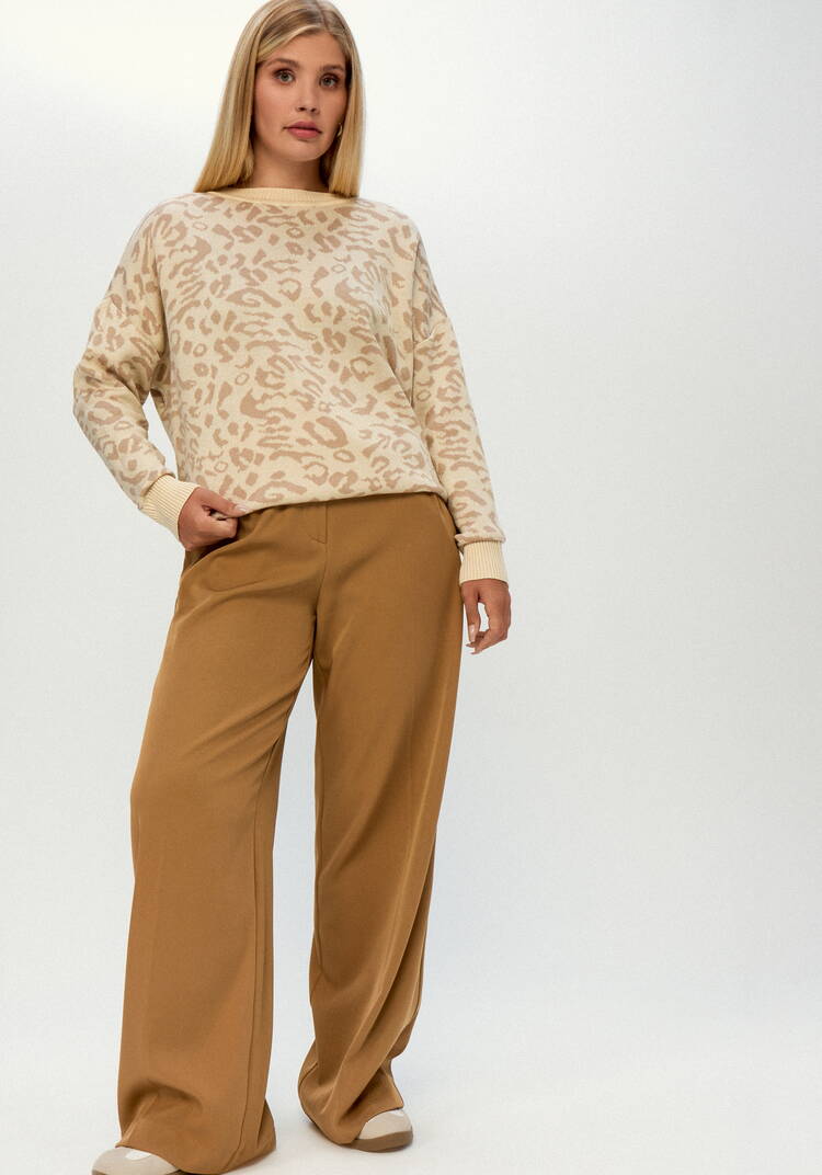 Джемпер с леопардовым принтом шир.  750, рис. 7