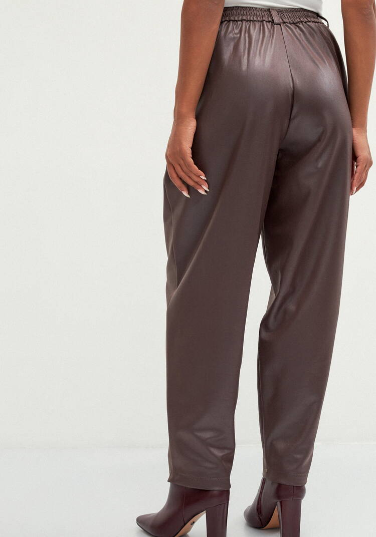 Брюки бананы с глянцевым напылением шир.  750, рис. 3