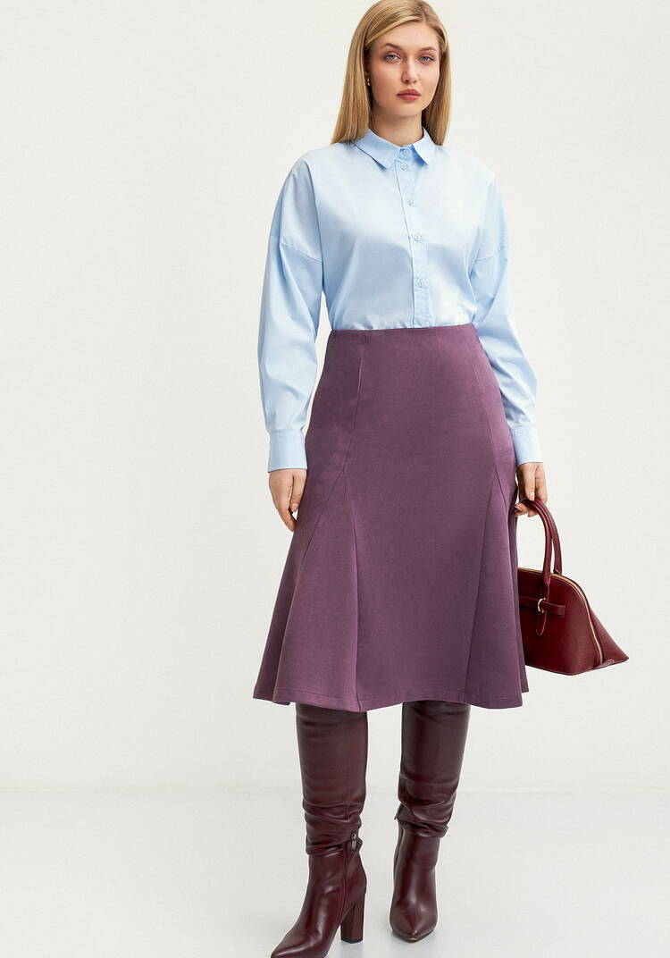 Юбка-годе из эко-замши шир.  750, рис. 14