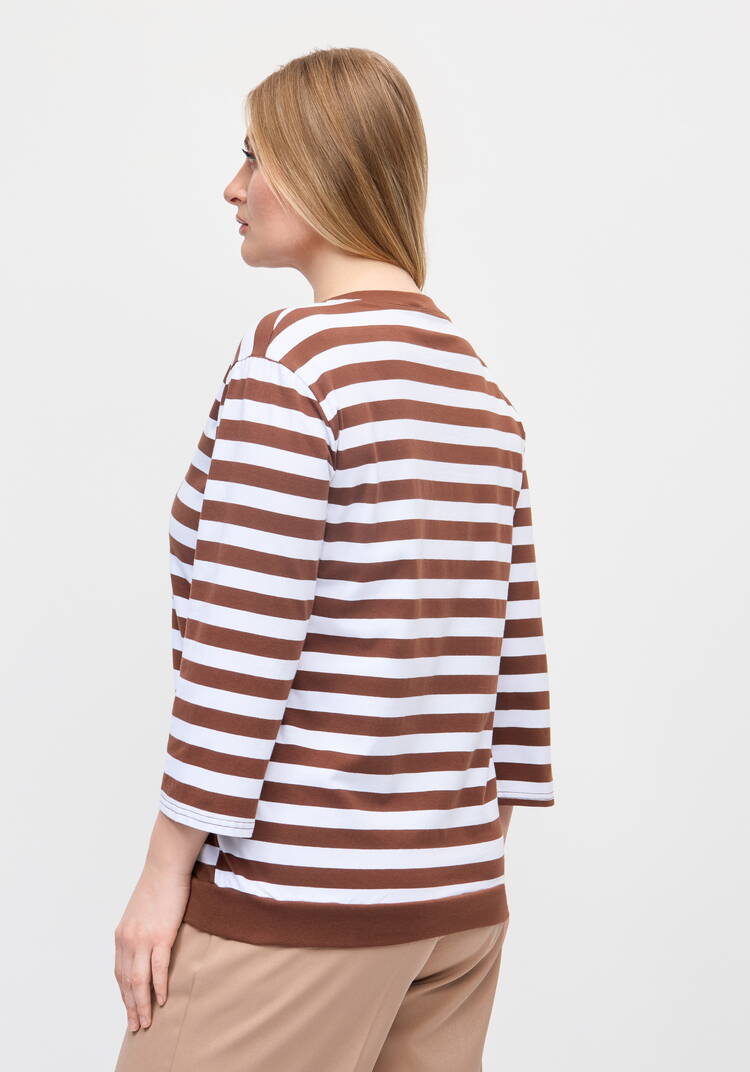 Свитшот в полоску Французский шарм шир.  750, рис. 3