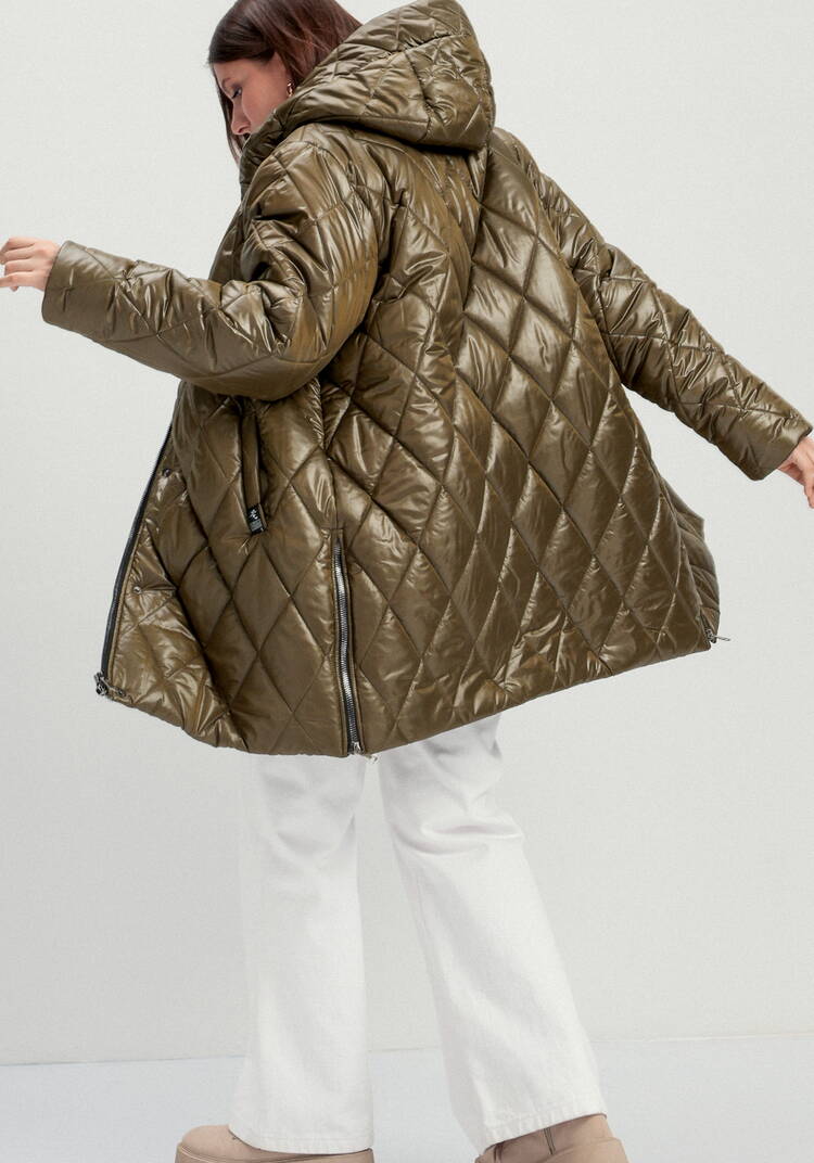 Куртка на молнии со стежкой ромбами шир.  750, рис. 33