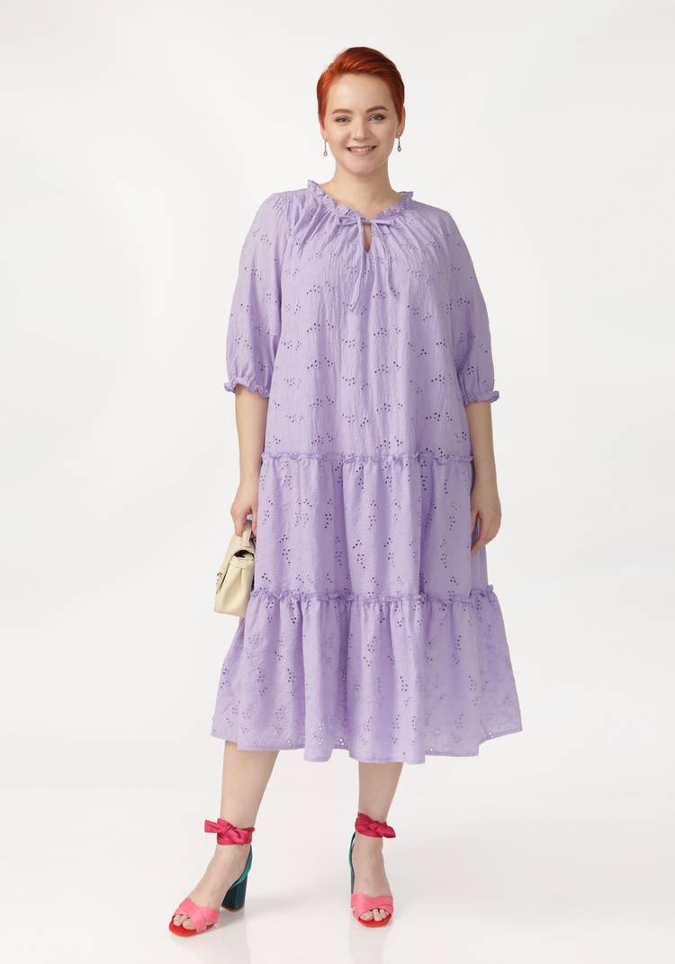 Платье ярусное свободного кроя шир.  750, рис. 10