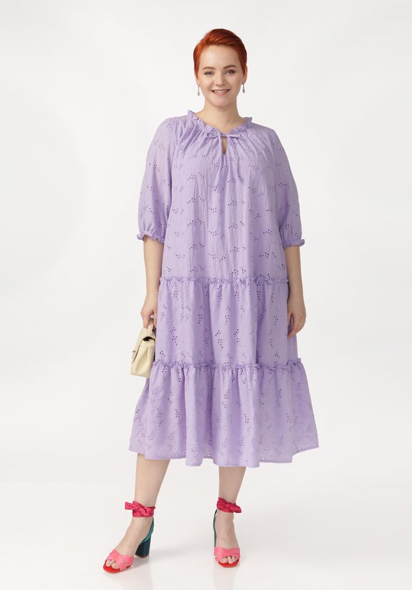 Платье ярусное свободного кроя шир.  580, рис. 10