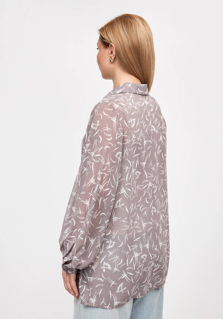 Рубашка из шифона Иветта шир.  750, рис. 3