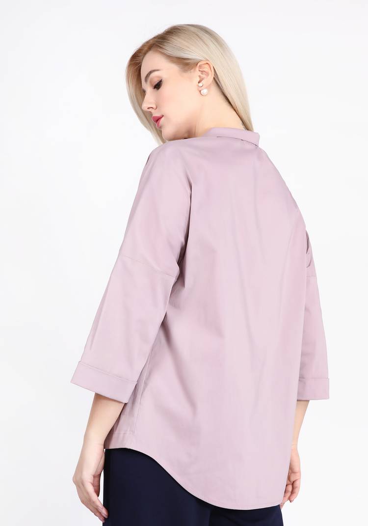 Блуза с ассиметричной застежкой шир.  750, рис. 6