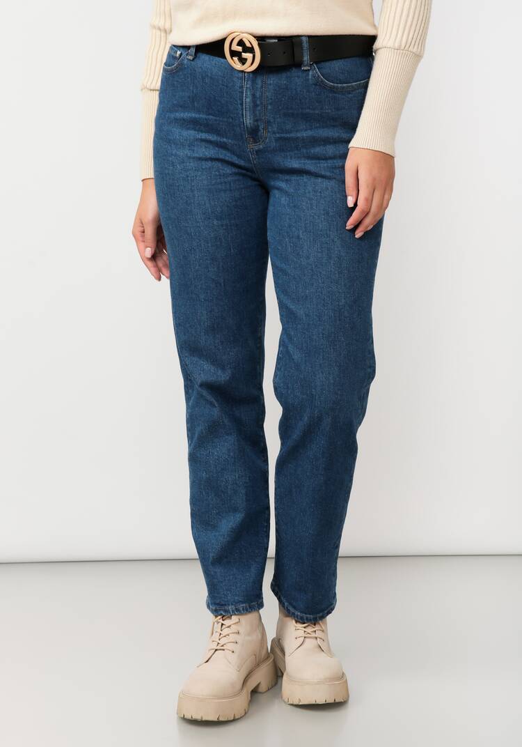 Джинсы прямого кроя с вышивкой на кармане шир.  750, рис. 14