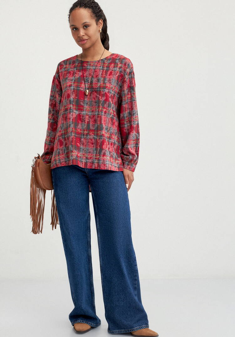 Блуза с застёжкой на спинке шир.  750, рис. 19