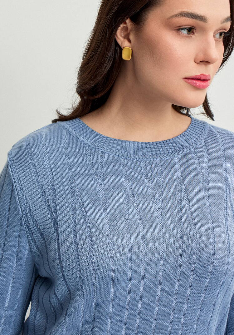 Джемпер с вертикальными полосами шир.  750, рис. 13