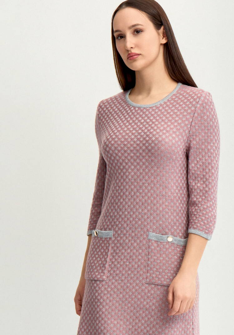 Платье полуприлегающего силуэта с рукавом 3/4 шир.  750, рис. 8