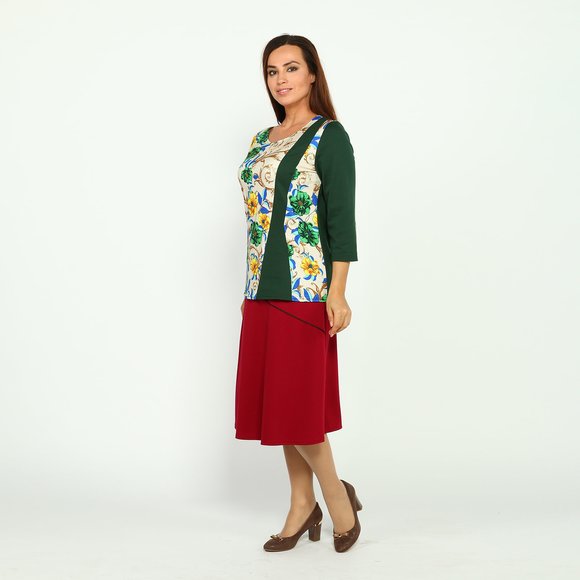 Юбка-трапеция на резинке шир.  580, рис. 26