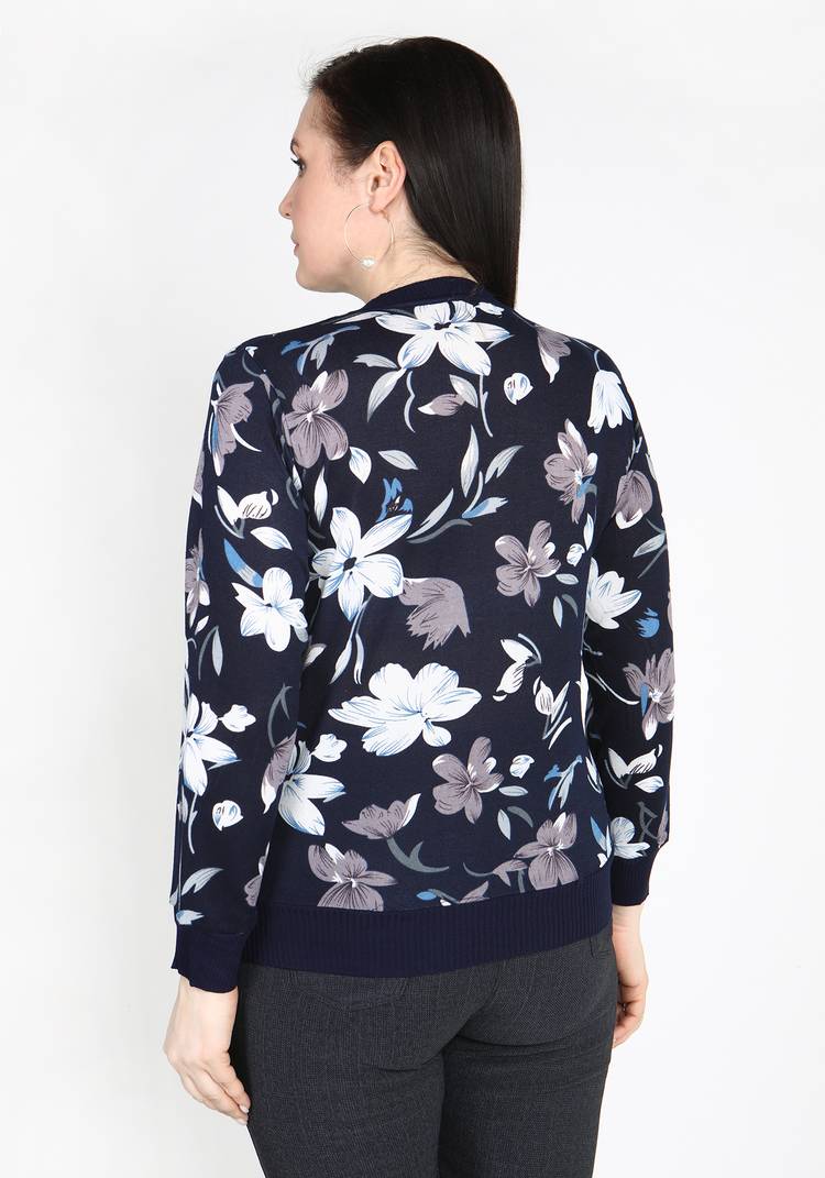 Кардиган Невероятное цветение шир.  750, рис. 17