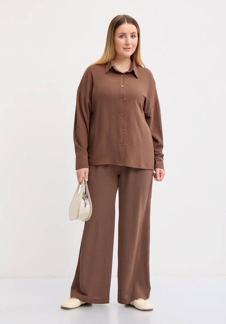 Рубашка свободного кроя с ассиметричным низом шир.  750, рис. 32