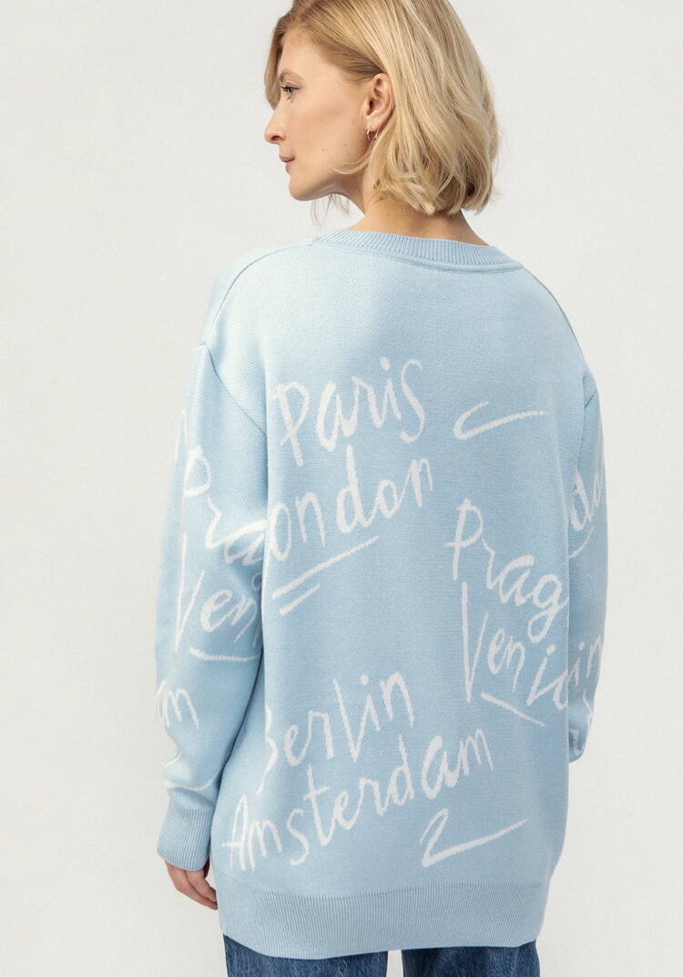 Туника с принтом леттеринг шир.  750, рис. 21