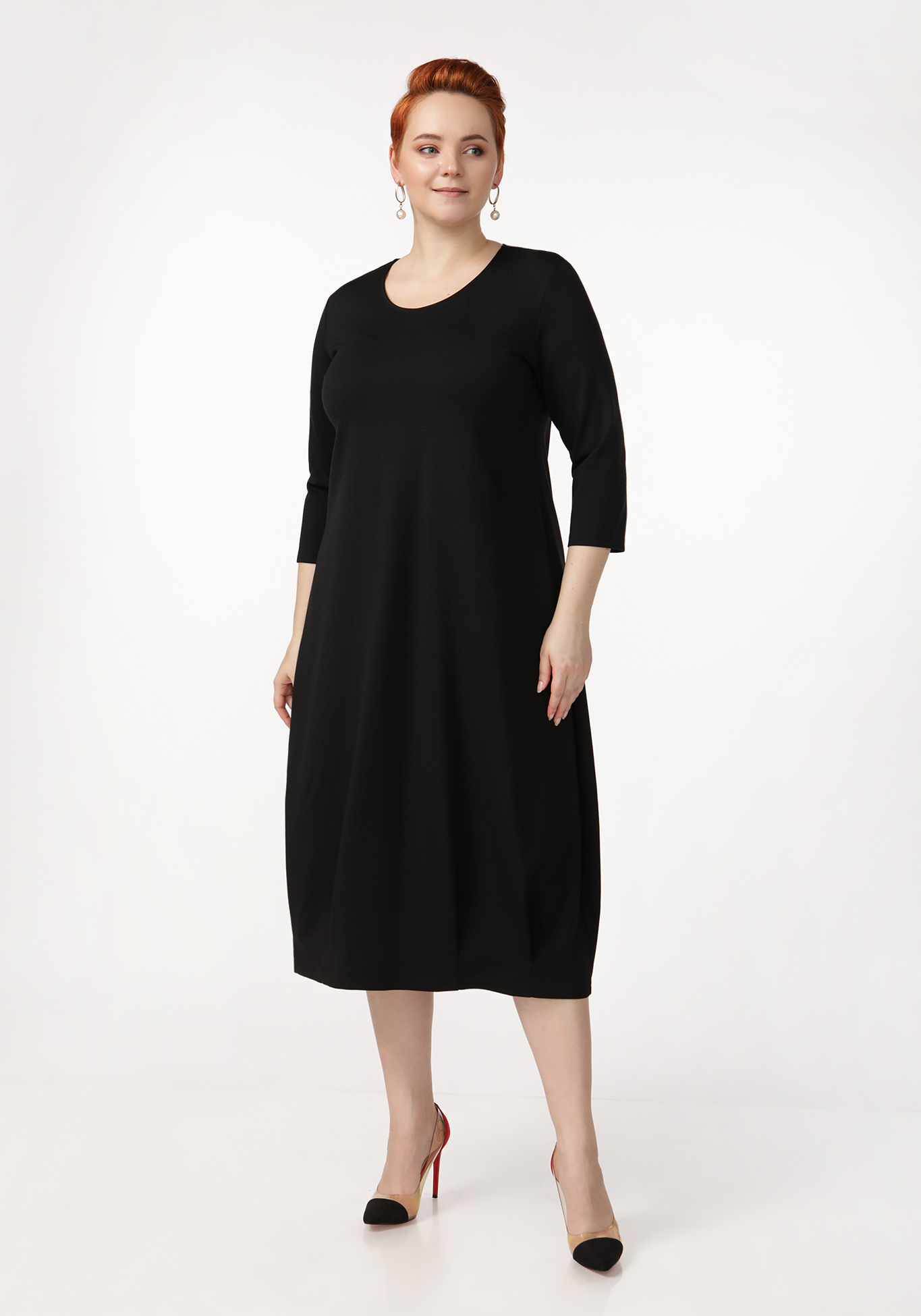 Платье «Комфортное времяпрепровождение» ZORY, размер 62, цвет черный - фото 5