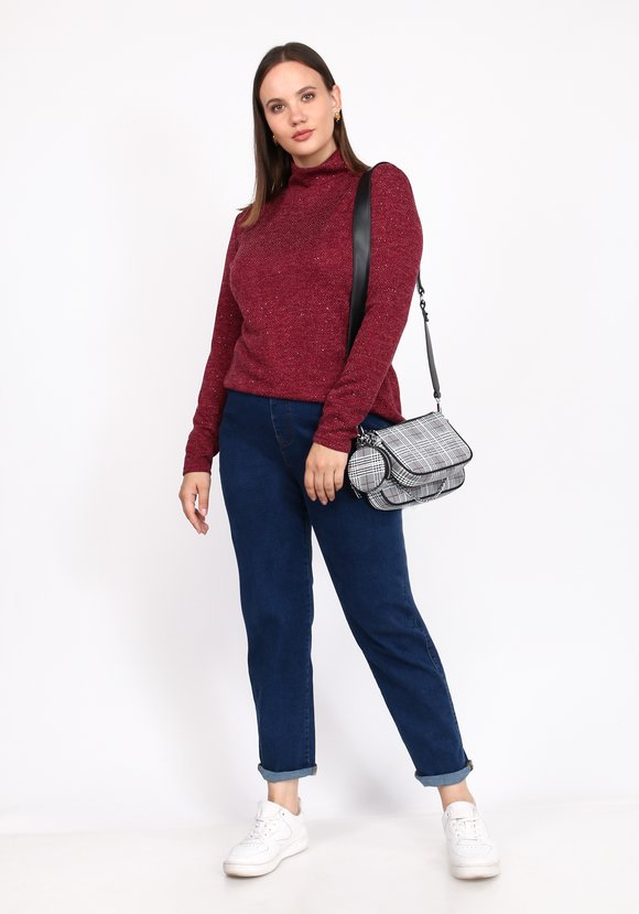 Водолазка базовая с люрексом шир.  580, рис. 1