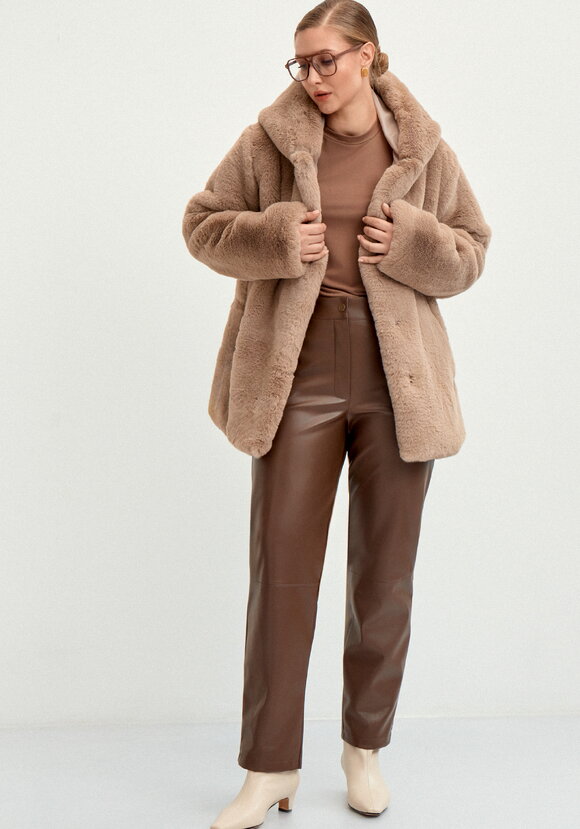 Шуба из эко меха Мишель шир.  580, рис. 26