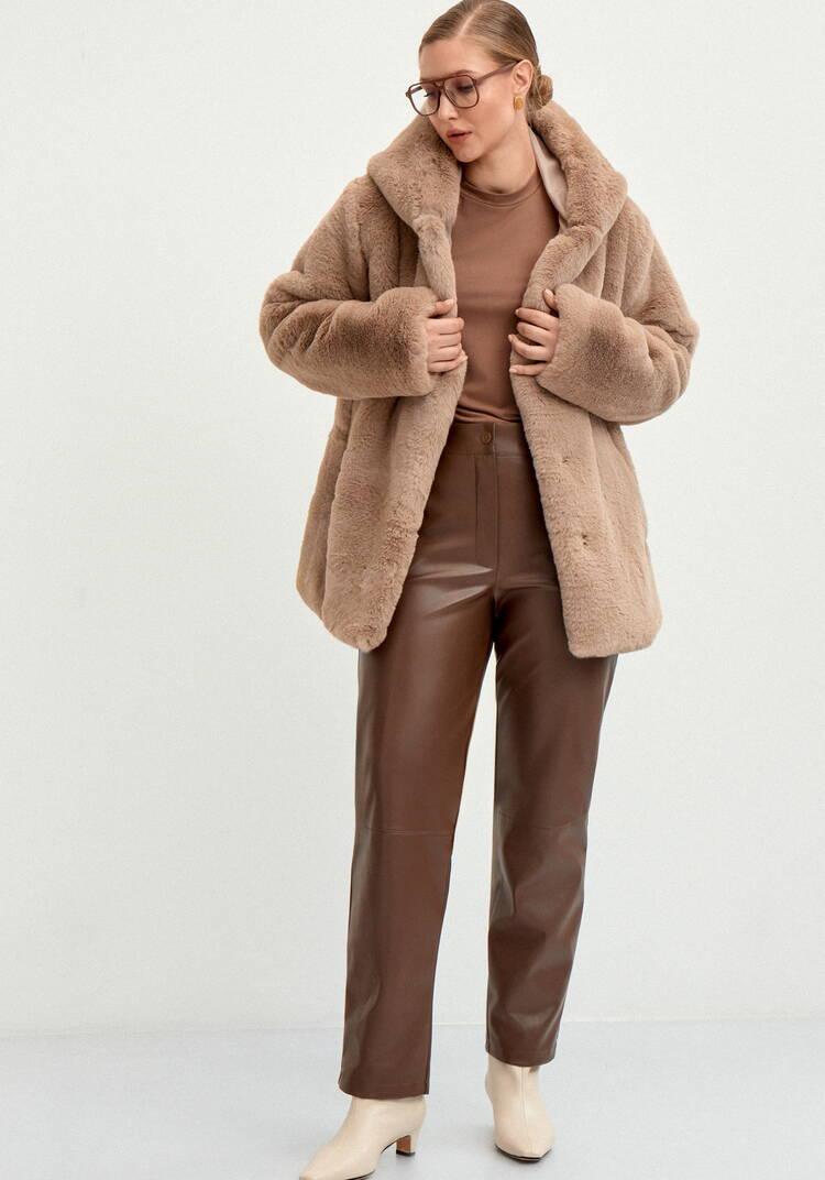 Шуба из эко меха Мишель шир.  750, рис. 26