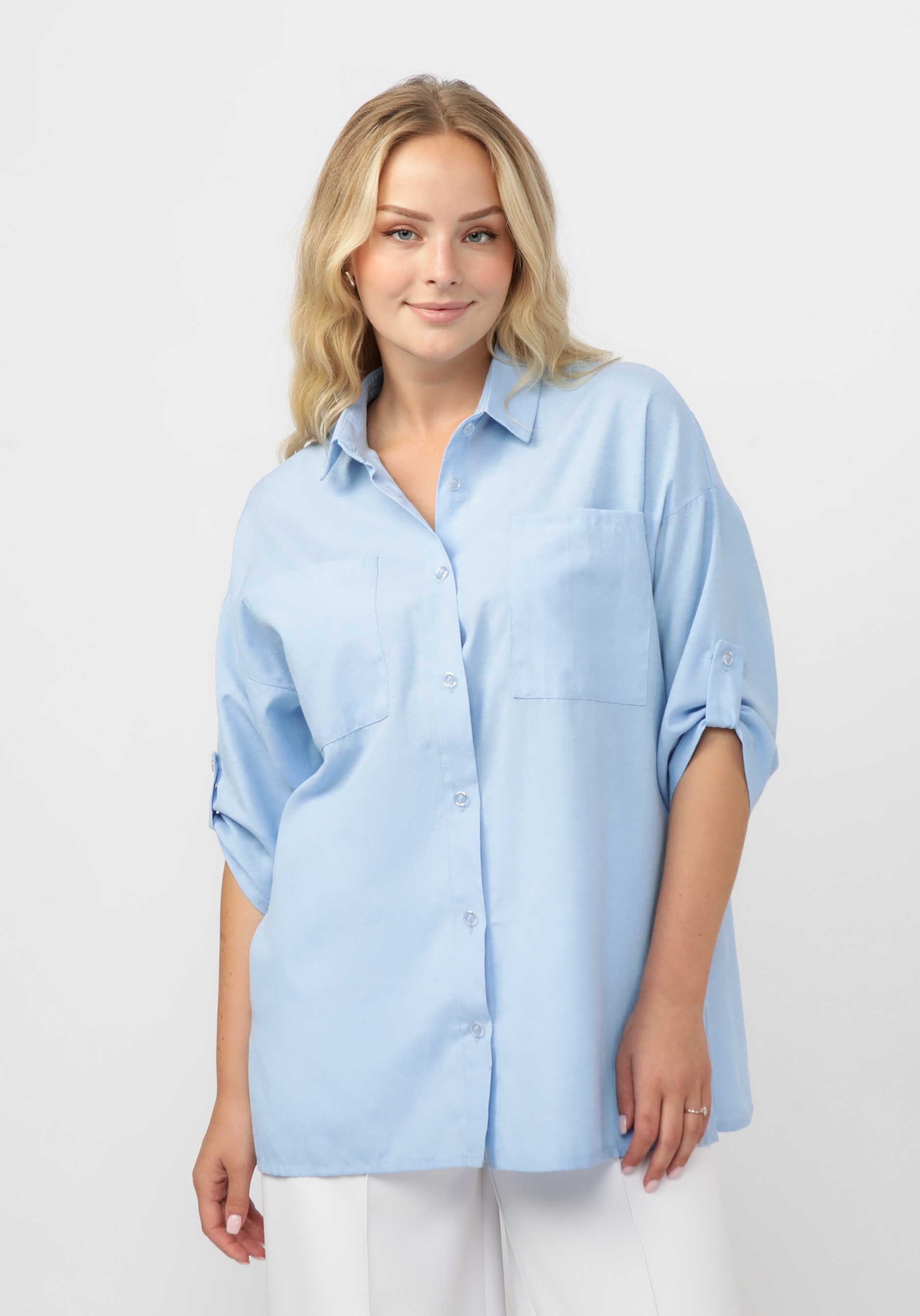 Рубашка "Несса" Vittori Vi, размер 58, цвет голубой - фото 6