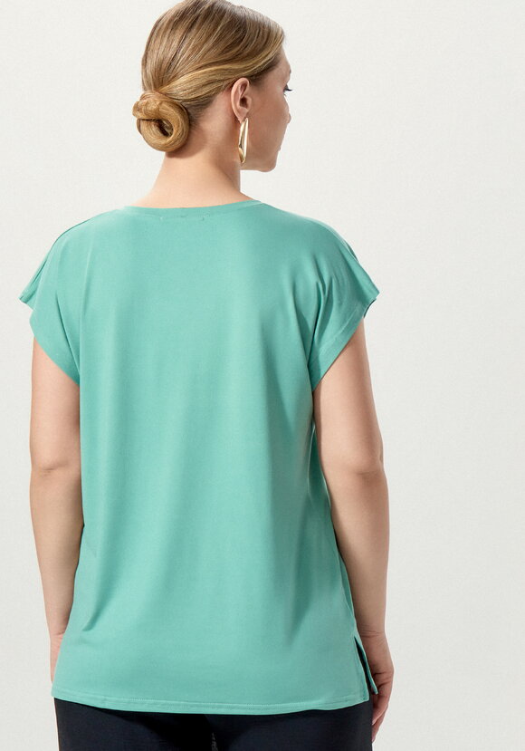 Блуза однотонная базовая без рукавов шир.  580, рис. 18