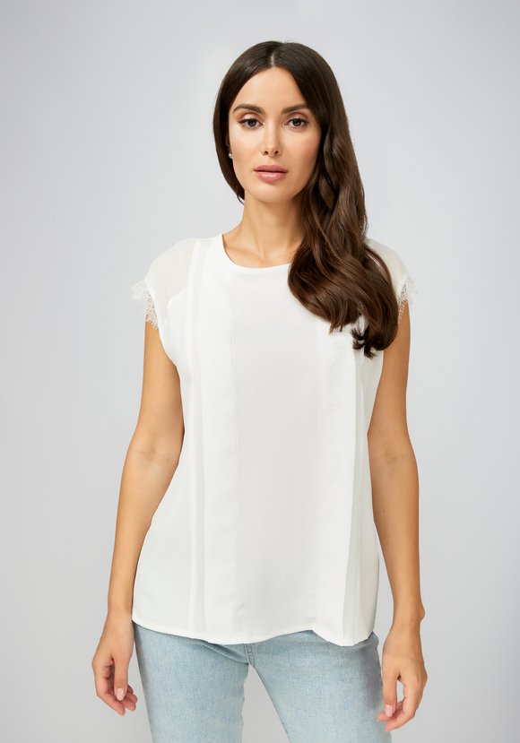 Топ с вставками кружева шир.  580, рис. 12