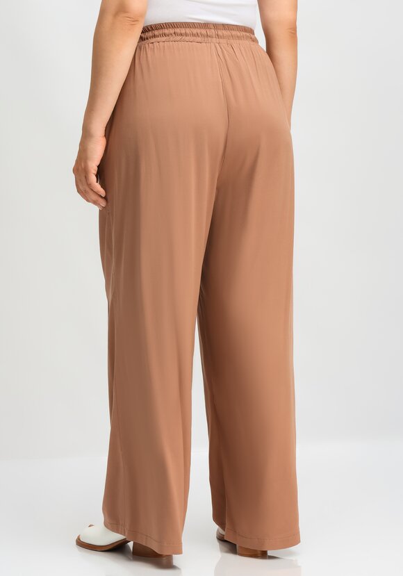 Брюки палаццо с резинкой на поясе шир.  580, рис. 27