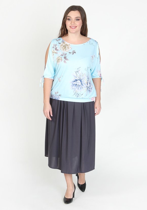 Блуза Нежное дыхание шир.  580, рис. 6