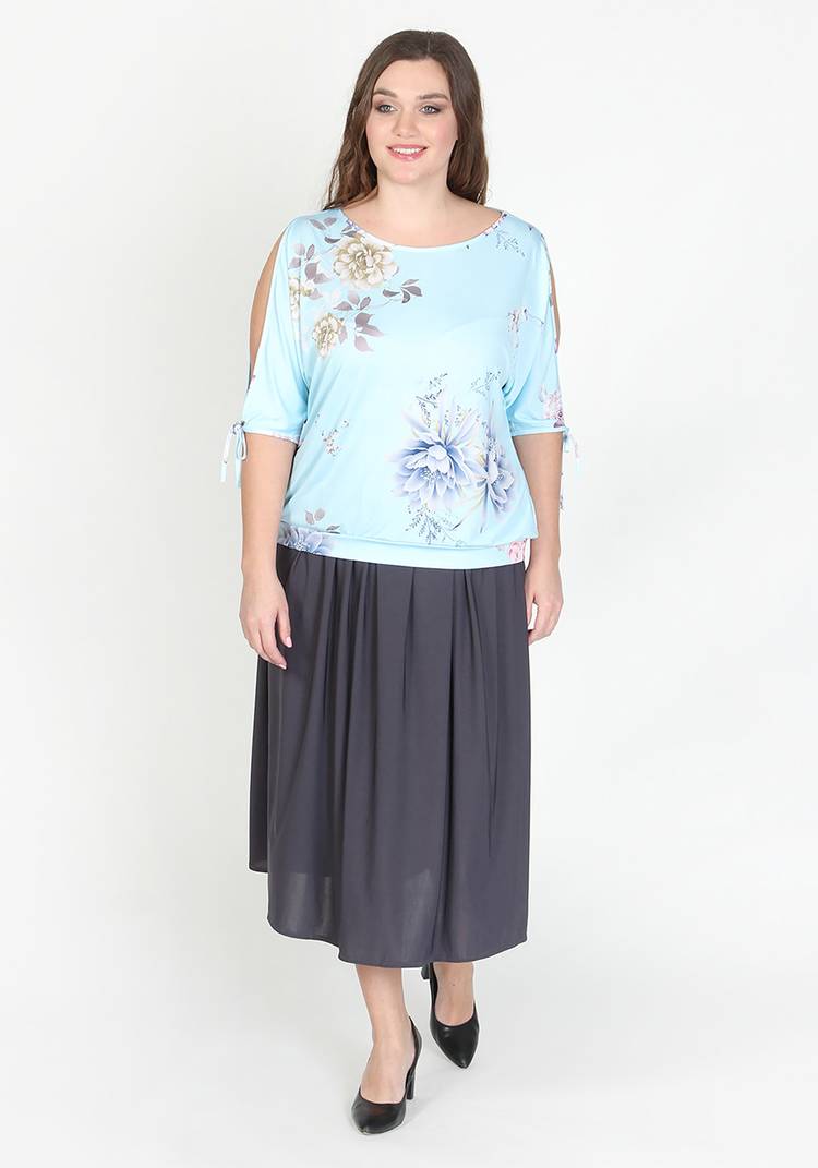 Блуза Нежное дыхание шир.  750, рис. 6