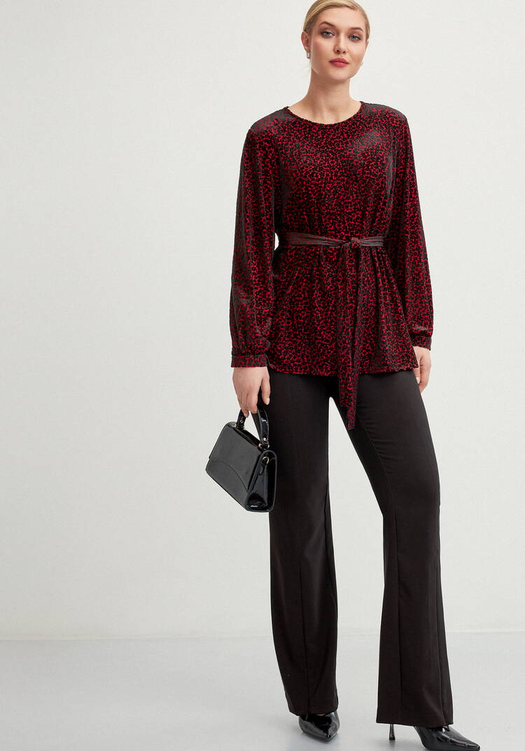 Блуза с фактурным рисункoм шир.  750, рис. 10