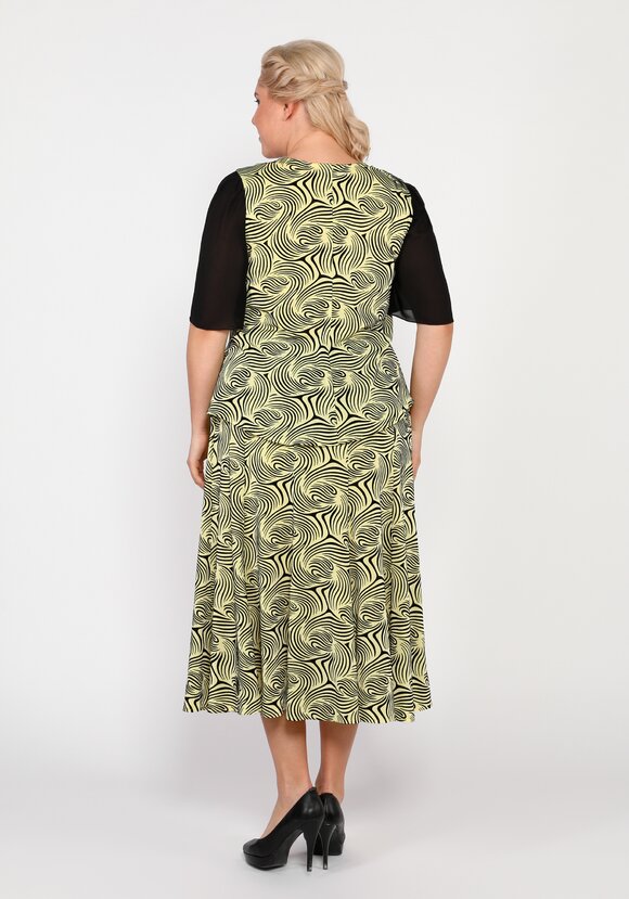 Платье-миди трапециевидного силуэта шир.  580, рис. 7