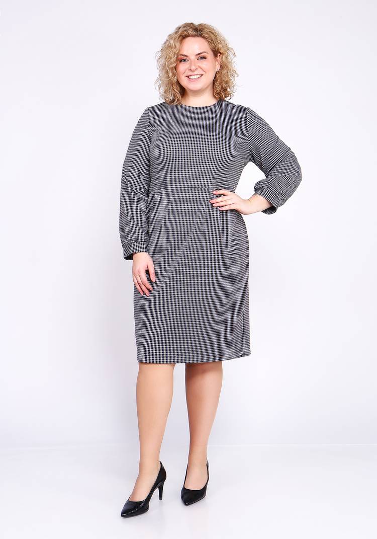 Платье-футляр с круглым воротом шир.  750, рис. 5