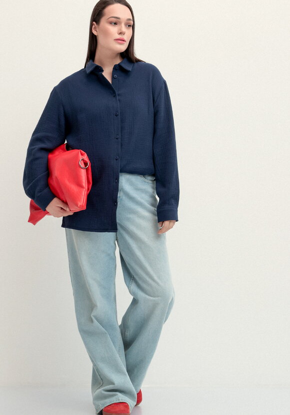 Рубашка муслиновая свободного кроя шир.  580, рис. 30