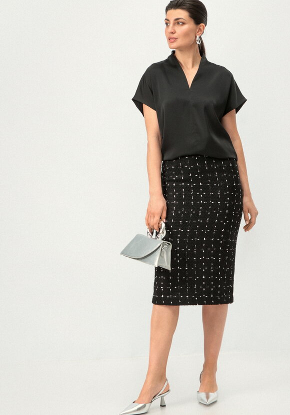 Юбка классическая миди шир.  580, рис. 15