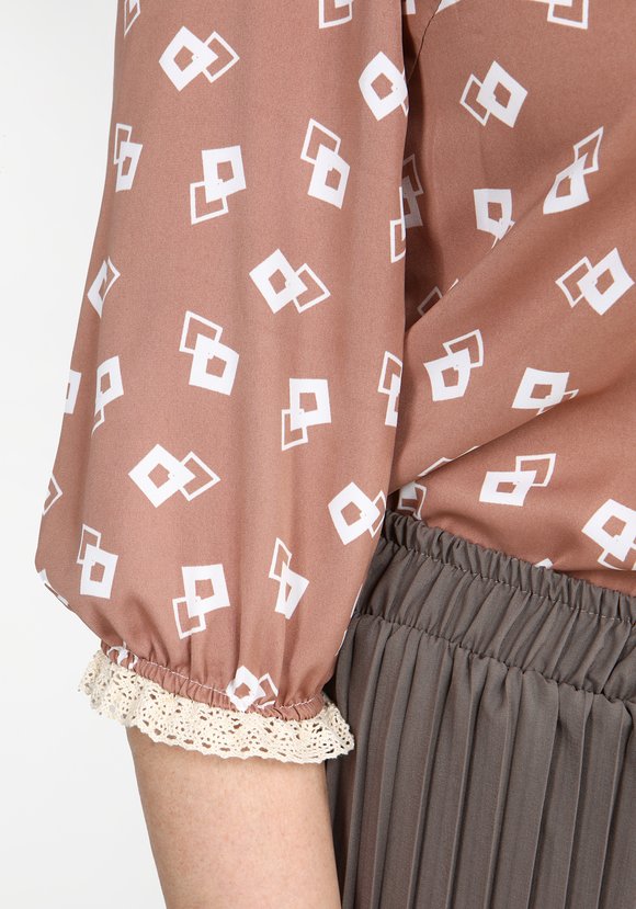 Брюки широкие плиссе на резинке шир.  580, рис. 8