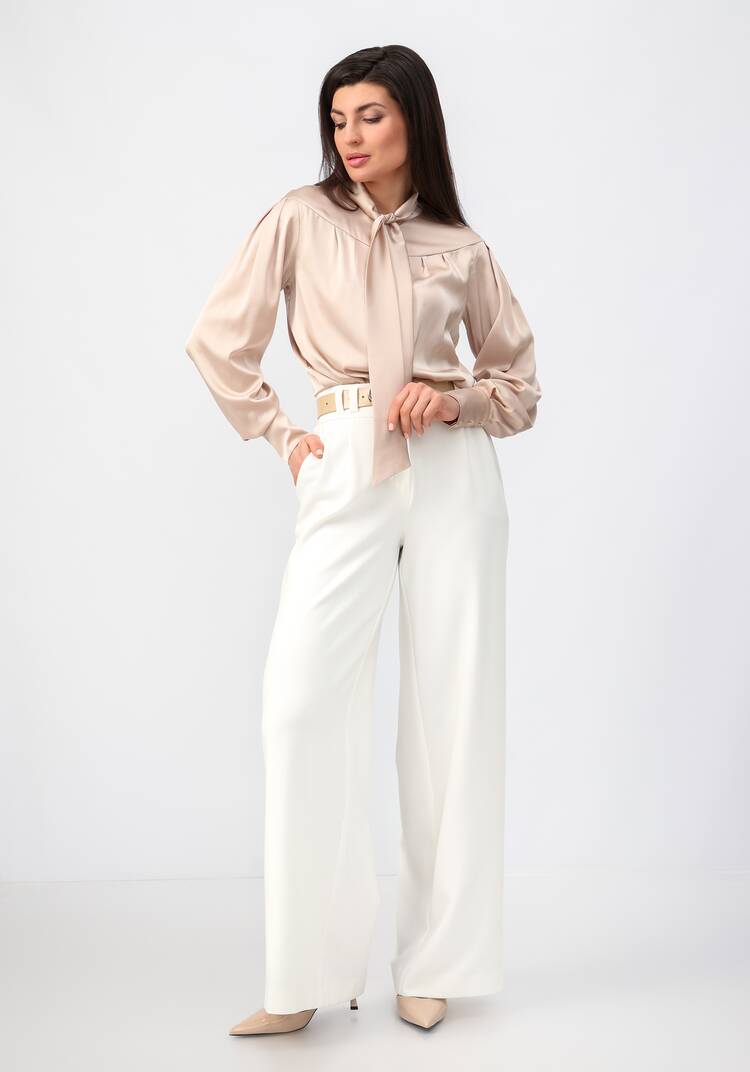 Блуза прямого силуэта с бантом шир.  750, рис. 48