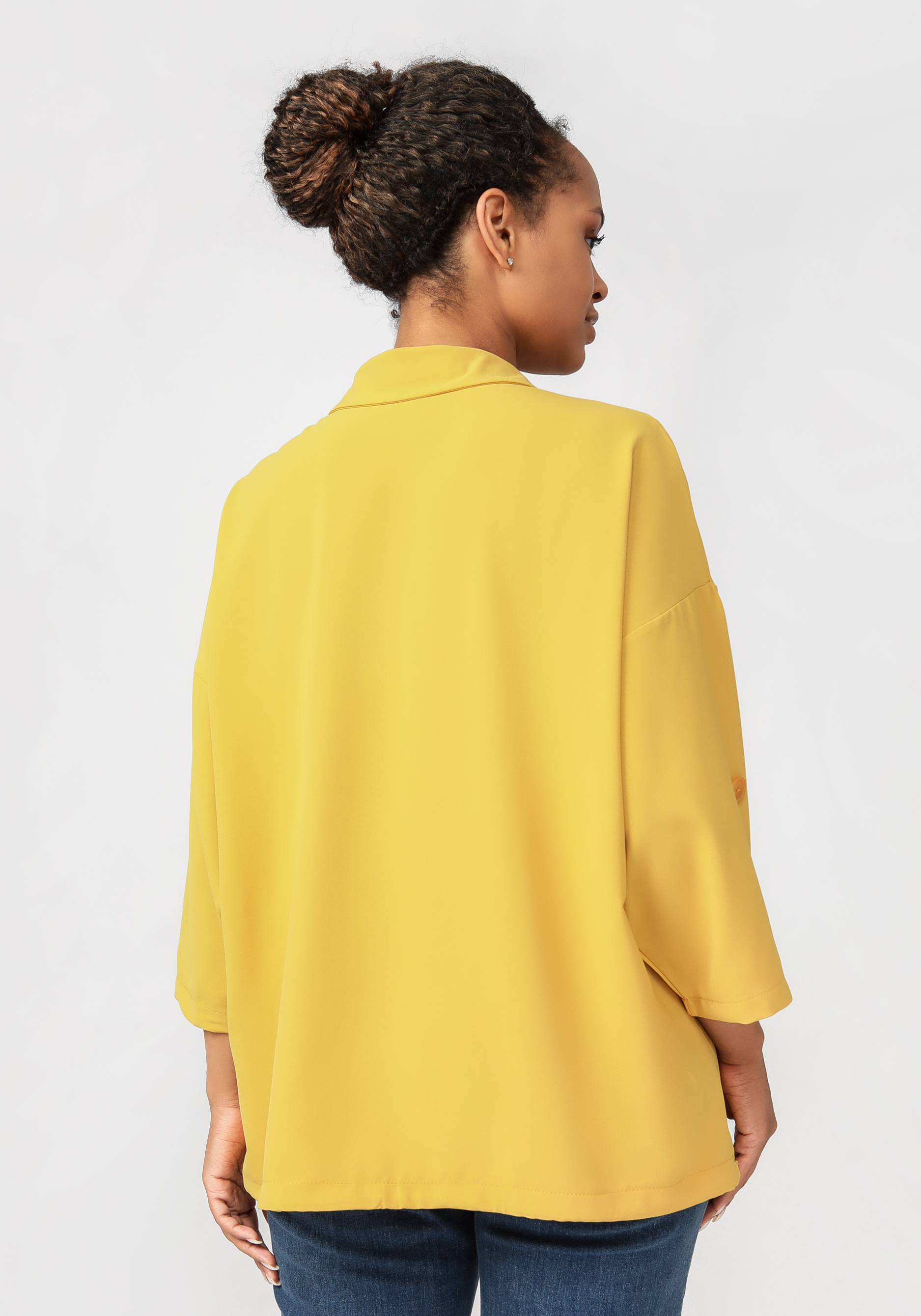Блуза "Мадина" Vittori Vi, цвет желтый, размер 56 - фото 3