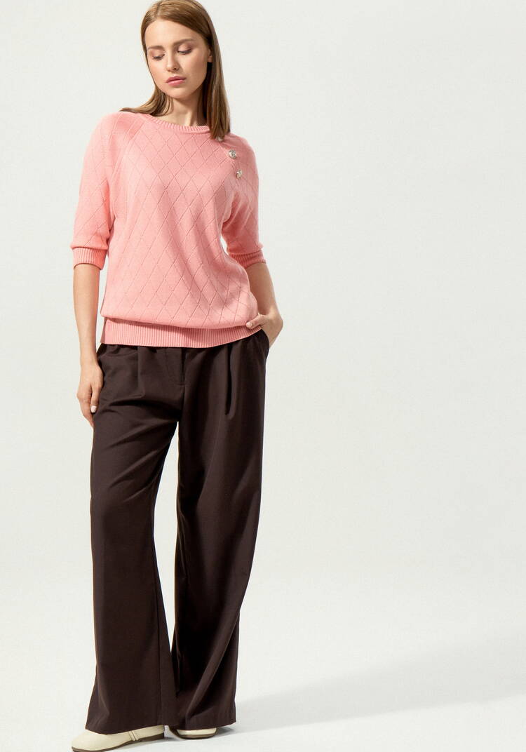 Джемпер с эффектными пуговицами по полочке шир.  750, рис. 23