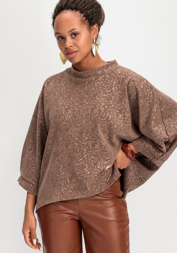 Блуза свободного кроя с рукавом 7/8 шир.  580, рис. 7