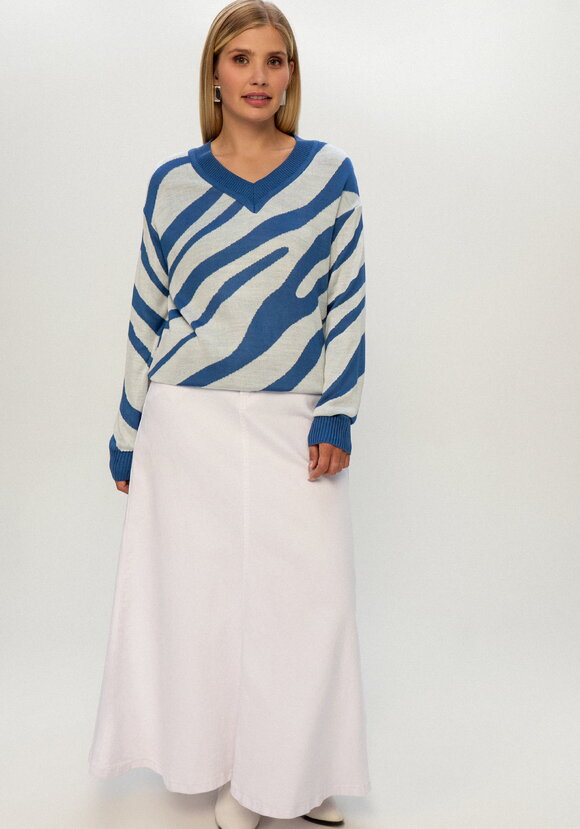 Джемпер с принтом зебра шир.  580, рис. 46