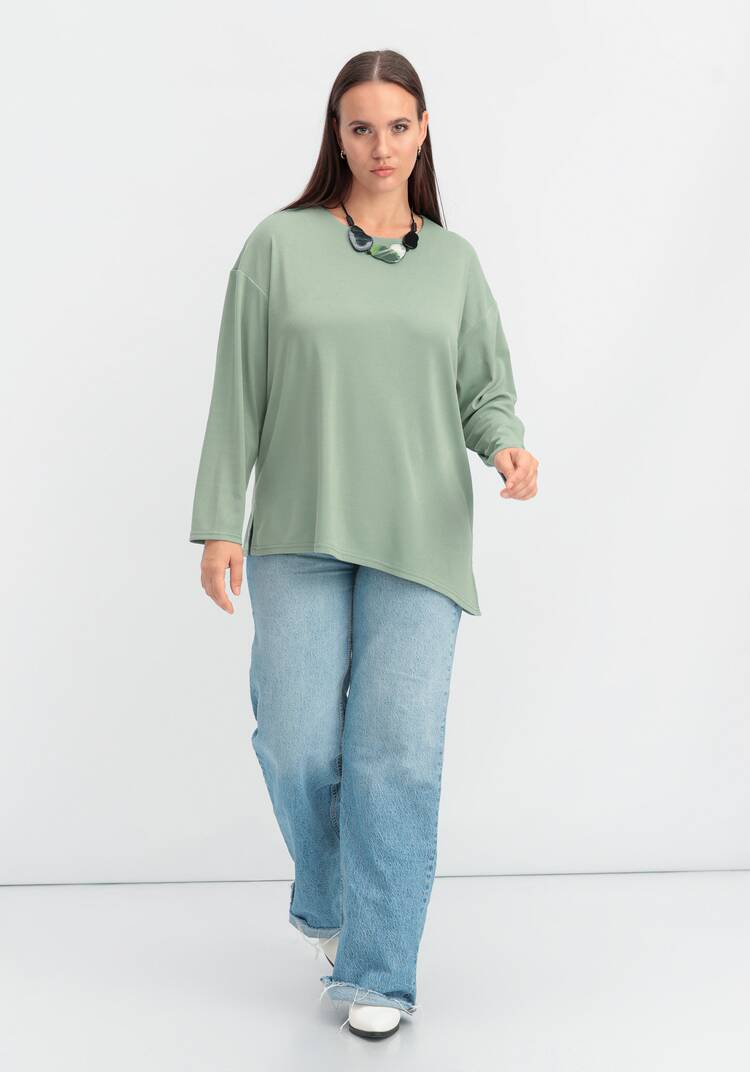 Лонгслив с асимметричным низом шир.  750, рис. 18