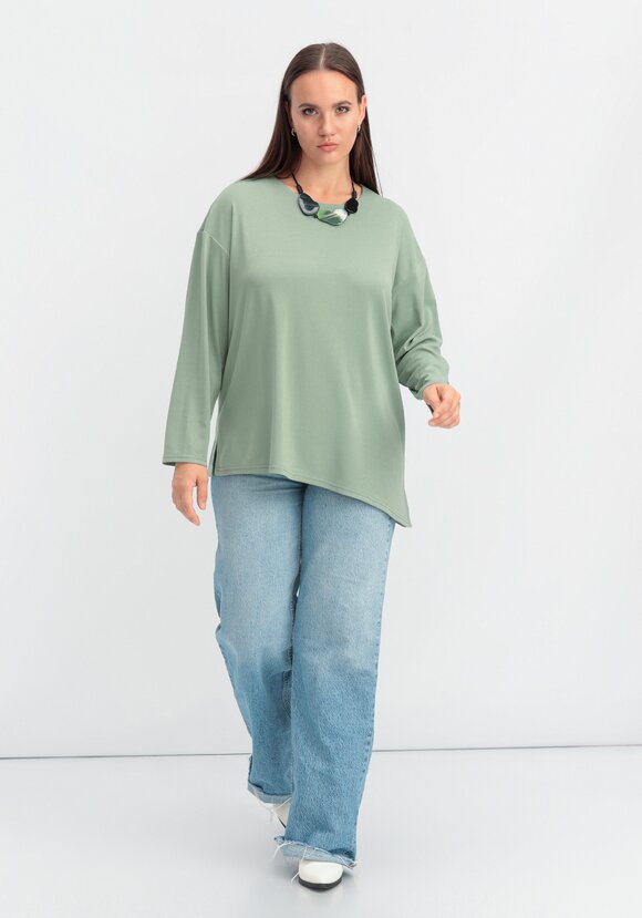 Лонгслив с асимметричным низом шир.  580, рис. 18