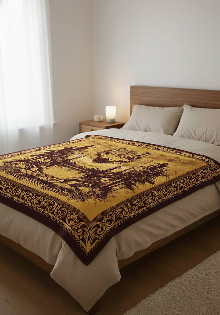 Простыня махровая Царь зверей шир.  750, рис. 7