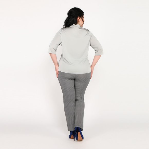 Блуза однотонная шир.  580, рис. 4