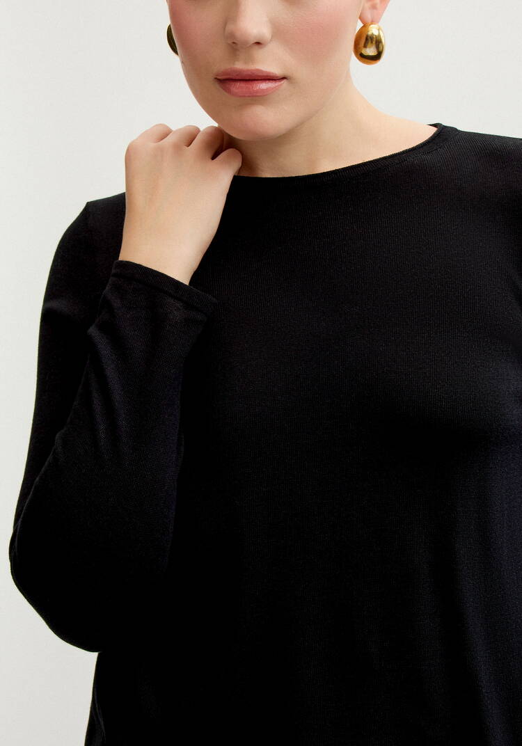 Джемпер базовый однотонный шир.  750, рис. 13