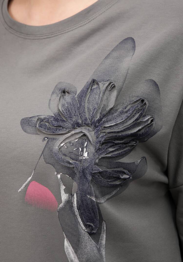 Блуза с принтом на кулиске шир.  750, рис. 18